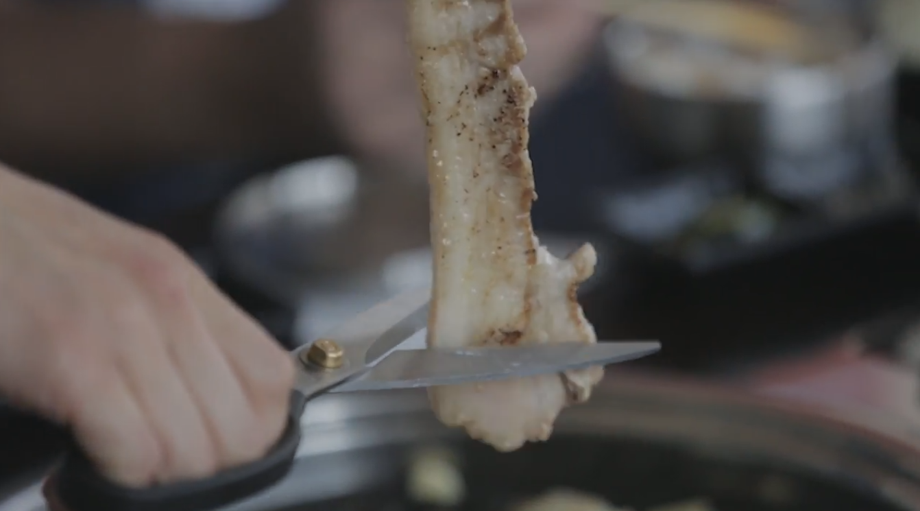 Pork belly for Korean BBQ grill