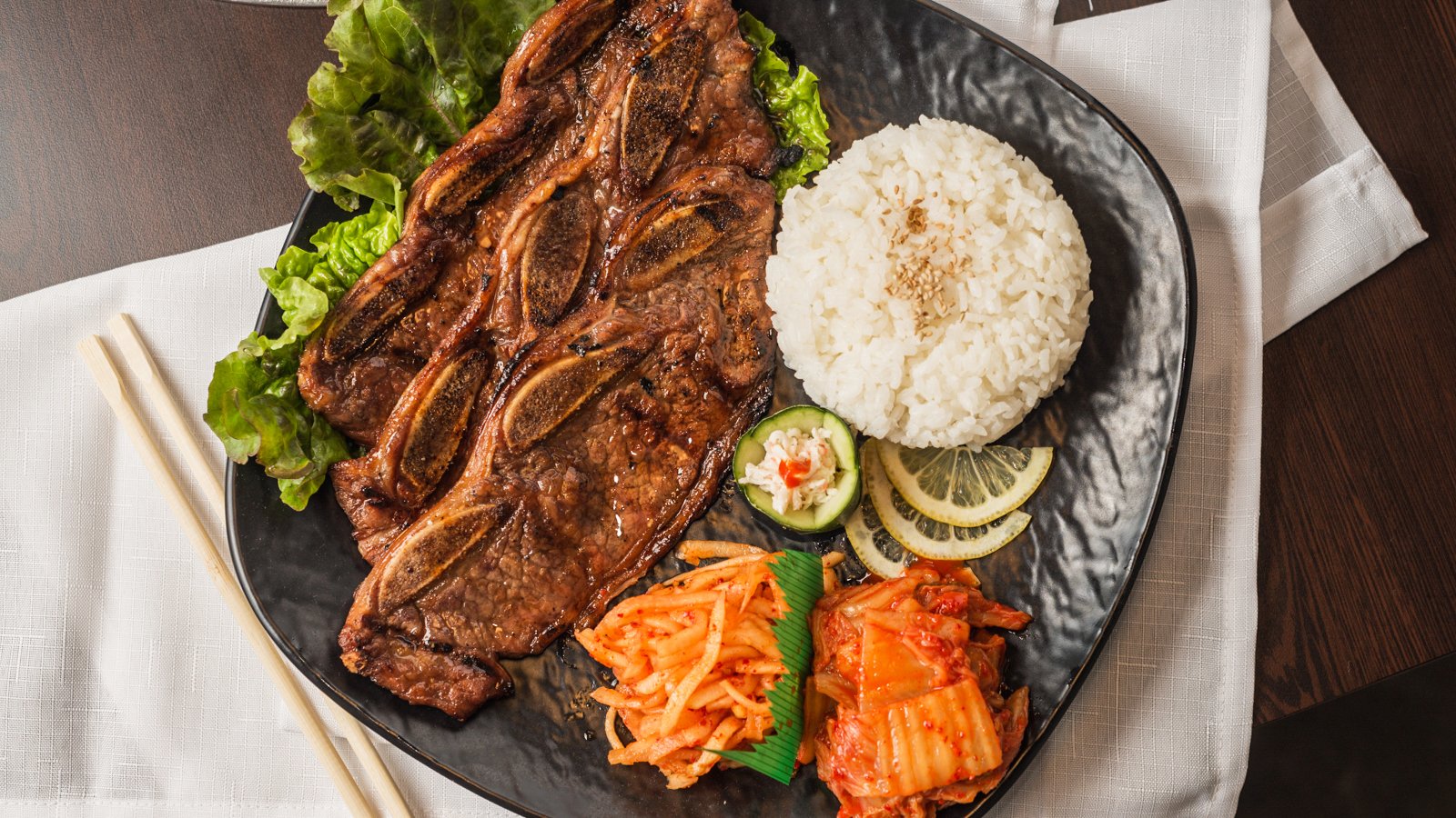 Kalbi Korean short rib at Yummy's Korean BBQ