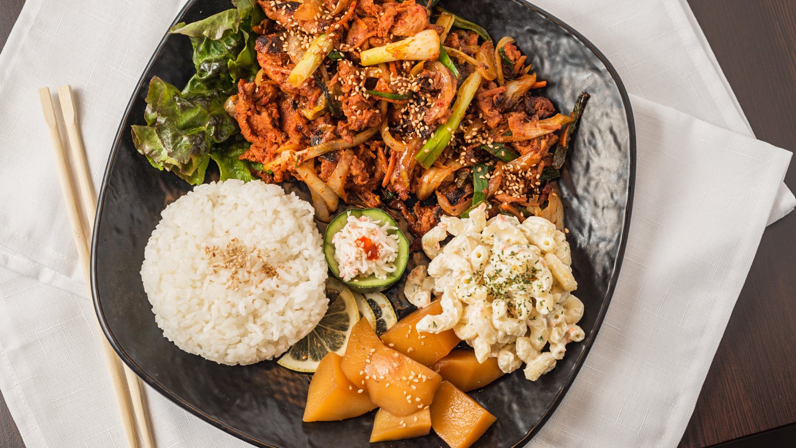 Spicy pork bulgogi at Yummy's Korean BBQ